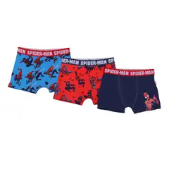 SPIDERMAN - Boxer para Niño Pack de 3 unidades de Algodón Spider-Man