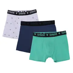 FEDERATION - Boxer para Niño Pack de 3 unidades de Algodón
