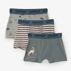 YAMP - Boxer para Niño Pack de 3 unidades de Algodón