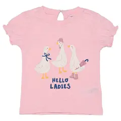 YAMP - Camiseta para Bebé niña con Estampado de Algodón