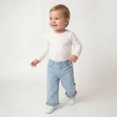 YAMP - Jean para Bebé niña de Algodón