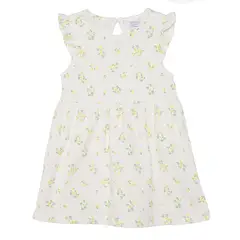 YAMP - Vestido Para Bebé niña Medio de Algodón