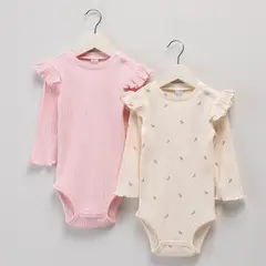YAMP - Bodie Bebé niña Pack de 2 de Algodón