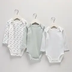 YAMP - Body para Bebé niño Pack de 3 unidades de Algodón