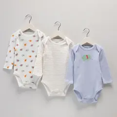 YAMP - Body para Bebé niño Pack de 3 unidades de Algodón