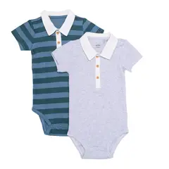 YAMP - Bodie para Bebé niño Pack de 2 de Algodón