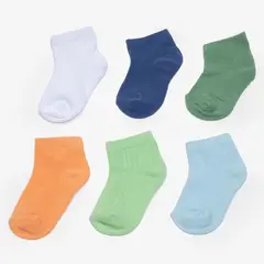 YAMP - Medias para Unisex bebés (0 a 2 años) Corto Pack de 6