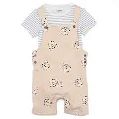 YAMP - Conjunto Overol + Body manga corta para Bebé niño en Algodón