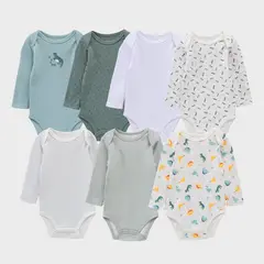 YAMP - Body para Bebé niño Pack de 7 unidades de Algodón