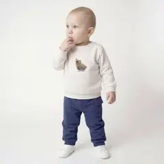 YAMP - Conjunto Saco + Body manga larga + Jogger para Bebé niño en Algodón