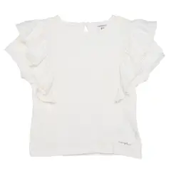 CONIGLIO - Camiseta para Niña Boleros Manga corta de Algodón