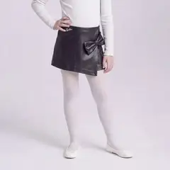 BARBIE - Short para Niña Efecto cuero