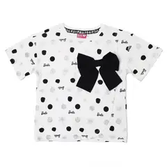 BARBIE - Camiseta para Niña Manga corta de Algodón