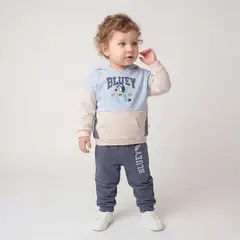 BLUEY - Conjunto Hoodie + Jogger para Bebé niño en Algodón