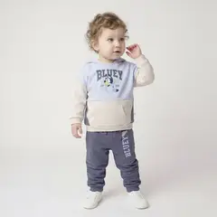 BLUEY - Conjunto Hoodie + Jogger para Bebé niño en Algodón