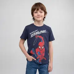 SPIDERMAN - Camiseta para Niño con Estampado Manga corta de Algodón Spider-man