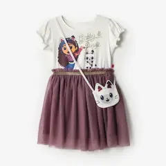 GABBYS DOLLHOUSE - Vestido para Niña con Estampado de Algodón