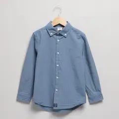 CONIGLIO - Camisa para Niño de Cuadros Manga larga de Algodón