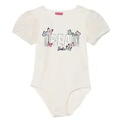 BARBIE - Camiseta para Niña Manga corta de Algodón