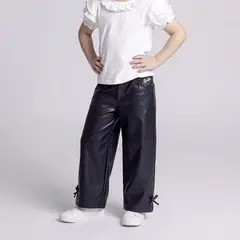 BARBIE - Pantalón para Niña Efecto cuero