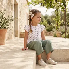 CONIGLIO - Camiseta para Niña Manga corta de Algodón