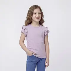 CONIGLIO - Camiseta para Niña Manga corta de Algodón