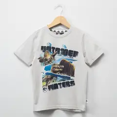 JURASSIC WORLD - Camiseta para Niño con Estampado Manga corta de Algodón