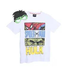 SPIDERMAN - Camiseta para Niño con Estampado Manga corta de Algodón Spider-man