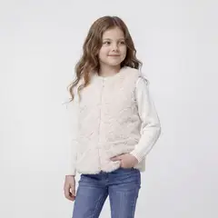CONIGLIO - Chaleco para Niña Efecto pelo