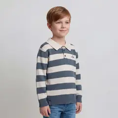 CONIGLIO - Saco para Niño con Rayas de Algodón