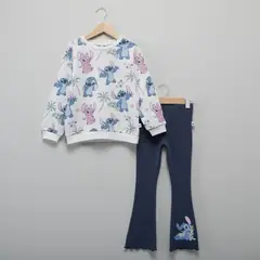 LILO & STITCH - Conjunto Saco + Legging para Niña en Algodón