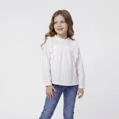 CONIGLIO - Blusa para Niña Manga larga de Algodón