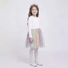 YAMP - Vestido para Niña de Algodón