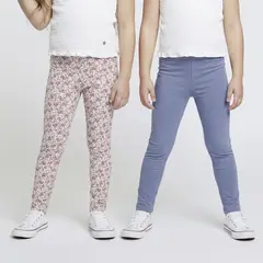 YAMP - Legging para Niña Pack de 2 unidades de Algodón