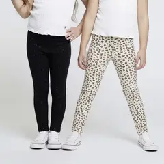 YAMP - Legging para Niña Pack de 2 unidades de Algodón