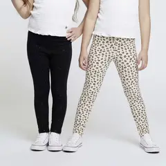 YAMP - Legging para Niña Pack de 2 unidades de Algodón