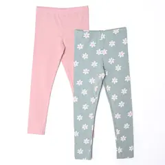 YAMP - Legging para Niña Pack de 2 unidades de Algodón