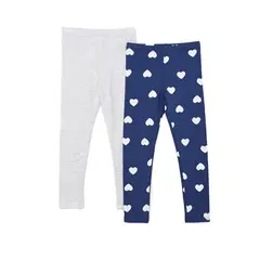 YAMP - Legging para Niña Pack de 2 unidades de Algodón