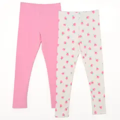 YAMP - Legging para Niña Pack de 2 unidades de Algodón