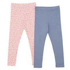 YAMP - Legging para Niña Pack de 2 unidades de Algodón
