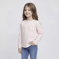 YAMP - Camiseta para Niña Manga larga de Algodón