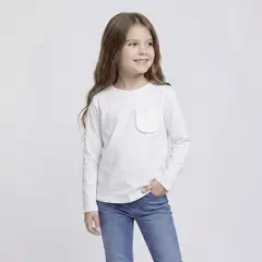 YAMP - Camiseta para Niña Manga larga de Algodón