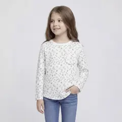 YAMP - Camiseta para Niña Manga larga de Algodón