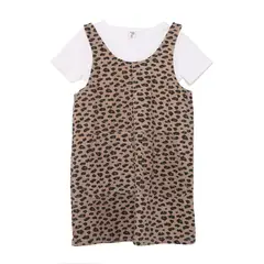 YAMP - Conjunto Vestido + Camiseta manga corta para Niña en Algodón