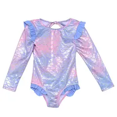 YAMP - Vestido de baño enterizo de Flores para niña