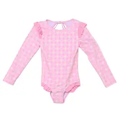YAMP - Vestido de baño enterizo de Flores para niña