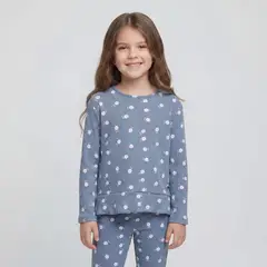 YAMP - Camiseta manga larga de Niña de Algodón