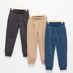 YAMP - Pack de 3 Jogger para Niño de Algodón