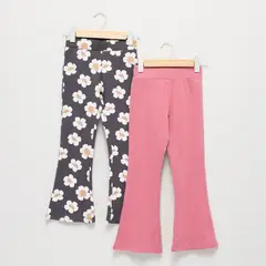 YAMP - Legging para Niña Pack de 2 unidades de Algodón