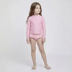 YAMP - Camiseta UV + Calzoncito de baño para Niña en Poliéster